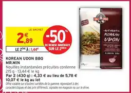 Intermarché KOREAN UDON BBQ offre
