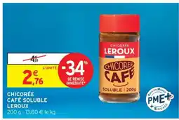 Intermarché CHICORÉE CAFÉ SOLUBLE LEROUX offre