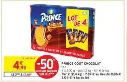 Intermarché Prince Goût Chocolat LU offre