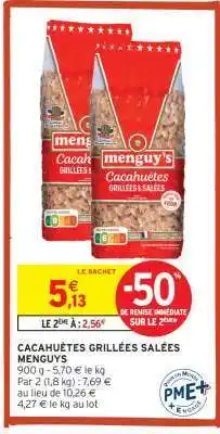 Intermarché Cacahuètes Grillées Salées Menguy's offre