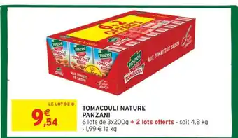 Intermarché TOMACOULI NATURE PANZANI offre