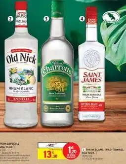 Intermarché Rhum Blanc Traditionnel 'Old Nick' offre