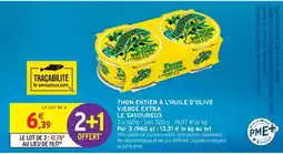 Intermarché THON ENTIER À L'HUILE D'OLIVE VIERGE EXTRA offre