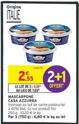 Intermarché MASCARPONE CASA AZZURRA offre