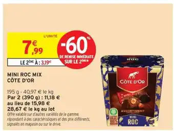 Intermarché MINI ROC MIX CÔTE D'OR offre