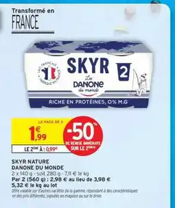 Intermarché SKYR NATURE offre