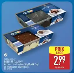 ALDI CUCINA NOBILE DESSERT ITALIEN offre