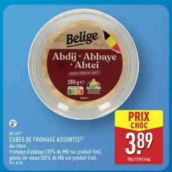 ALDI BELIGE CUBES DE FROMAGE ASSORTIS offre