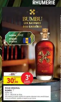 Intermarché RHUM ORIGINAL 'BUMBU' offre