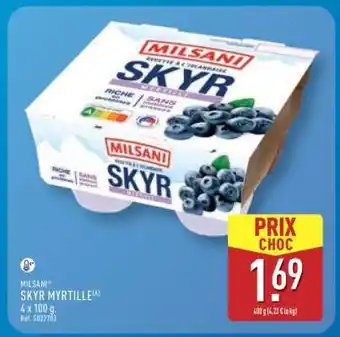 ALDI MILSANI Skyr Myrtille offre