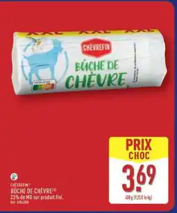 ALDI CHÈVREFIN BÛCHE DE CHÈVRE offre
