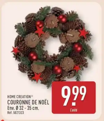 ALDI HOME CREATION COURONNE DE NOËL offre