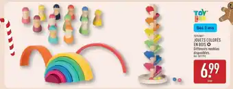 ALDI JOUETS COLORÉS EN BOIS offre