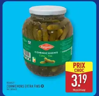 ALDI REGALO CORNICHONS EXTRA FINS offre