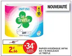 Intermarché PAPIER HYGIÉNIQUE INFINI offre