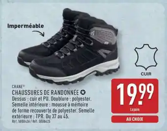 ALDI CHAUSSURES DE RANDONNÉE offre