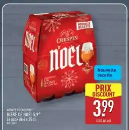 ALDI ABBAYE DE CRESPIN BIÈRE DE NOËL offre