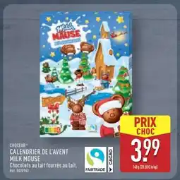 ALDI CHOCEUR CALENDRIER DE L'AVENT MILK MOUSE offre