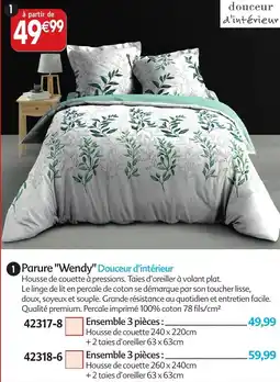 Maximo Parure "wendy" douceur d'intérieur offre