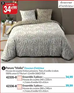 Maximo Parure "malia" douceur d'intérieur offre