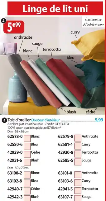 Maximo Taie d'oreiller douceur d'intérieur offre