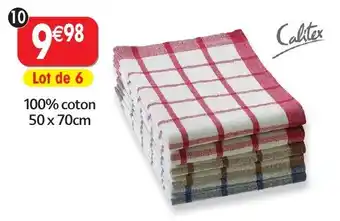 Maximo Lot de 2x3 torchons carreaux offre