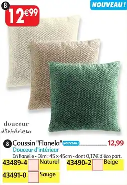 Maximo 8 coussin flanela nouveau offre