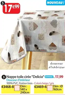 Maximo Nappe toile cirée delicia nouveau offre