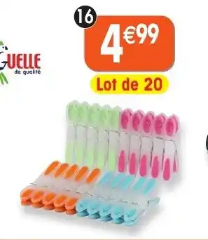 Maximo 20 pinces à linge offre