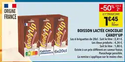 Supeco CANDY’UP Boisson Lactée Chocolat offre