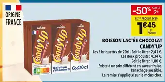 Supeco CANDY’UP Boisson Lactée Chocolat offre