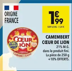 Supeco Cœur de Lion Camembert offre