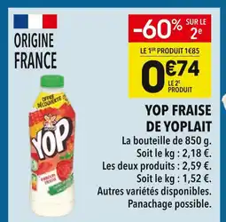 Supeco YOPLAIT Yop Fraise offre