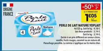 Supeco Yoplait Perle de Lait Nature offre