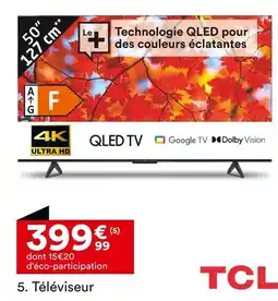 BUT TCL Téléviseur QLED TV 50 127 cm offre