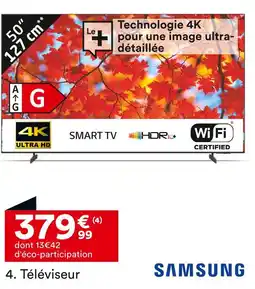 BUT SAMSUNG Téléviseur 50 127 cm 4K Ultra HD Smart TV offre