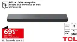 BUT TCL Barre de son 2.0 offre
