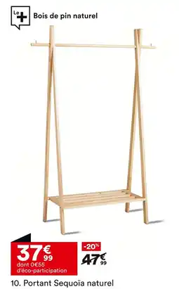 BUT Portant Sequoia naturel offre