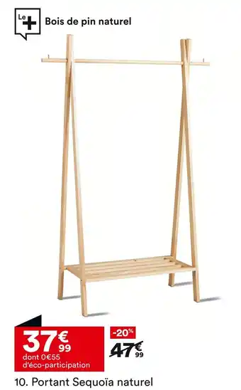 BUT Portant Sequoia naturel offre