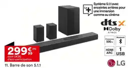 BUT LG Barre de son 5.1.1 offre
