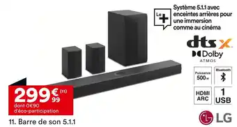 BUT LG Barre de son 5.1.1 offre