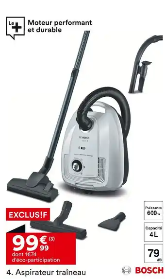 BUT BOSCH Aspirateur traîneau offre