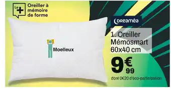 BUT DREAMÉA Oreiller Mémosmart offre