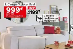 BUT Canapé 3 places Paul offre