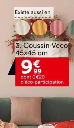BUT Coussin Veco 45×45 cm offre