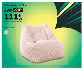 BUT NOE Fauteuil pouf offre