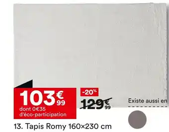 BUT ROMY Tapis 160×230 cm offre
