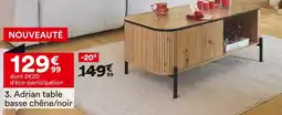 BUT Adrian table basse chêne/noir offre