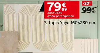 BUT TAPIS YAYA 160X230 CM offre