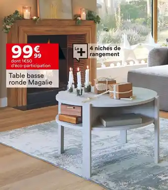 BUT MANGALIE Table basse ronde Magalie offre